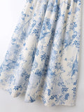 Fongt Women's Flying Flying Sleeve Print Sling Dress 23102