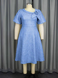 Fongt New Tihua Fabric Flower Dress African Grand A Dress Dresses