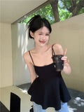 Pure-Want Retro Bare Shoulder Small Sling Women Take The Autumn New Outer Vest Sleeveless Bottom