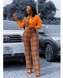 Dresses For Women 2020 New Ladies Dashiki Print Turn-down Collar Ankara Style Trousers Fashion Robe Africaine