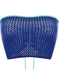 Women Summer Knitted Tube Tops Off Shoulder Strapless Back Criss-cross Tie-Up Sleeveless Vest Slim Tank Bustiers Y2K-Outfit
