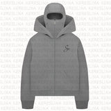 Fongt Brand Double Hat Unique Design Hooded Jacket Autumn And Winter New Master With Loose Y2K Jacket