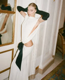 Fongt Spring And Summer New Hot Selling Explosion Of The Bare Bow Bag Hip Fishtail Dress LX0162