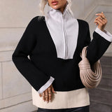 Zipper Knitted Pullover Women's Sweater Autumn Winter Long-sleeved Women Pullovers 2022 Fashion Turtleneck