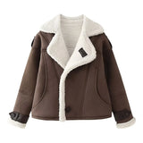 Fongt New Women's Fur Coat Special Craft Piece Lamb Wool Coat
