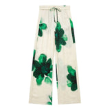 Fongt Summer Casual Printing Trouser Set New Women's Hanging Shirt