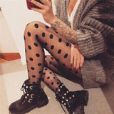 Girl Stockings Women Sexy Sheer Lace Big Dot Pantyhose Stockings Tights Dots High Quality Funny stockings female