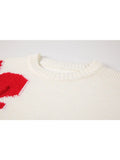 Women Knitted Sweater 2023 Autumn Winter Hip Hop Streetwear Heart Tassel Pullover Harajuku Sweater Gothic Loose Knitwear