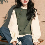 Fongt Spring And Autumn 2025 New High-End Sensation Lazy Autumn Winter Jacket Milk Wears A Warm Soft Wid Sweater