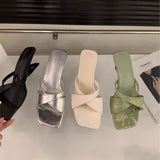 Fongt Slope And High-Heever Slippers Women Summer Wear 2025 New Dress Fairy Wind Coarse And Cold Slippers