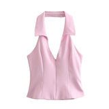 Fongt Neck Collar Top 2796777 Low-Rise Skirts 3067407 Set