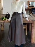 Fongt Design With Bow Temperament Elegant Knitted Shirt Autumn And Winter New Rich Gold Feeling Thin Top