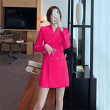 Fongt And Autumn High-Grade Thin 2025 Wind Coat Women's Long Spring And Autumn New Double Row Buckle Long Suit Coat