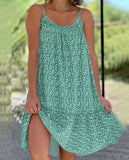 Fongt Summer 2025 New Wish Garden Wind Smashed Flower Sleeveless Sleeves With Vest Dress