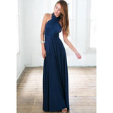 Elegant Evening Long Deep V Halter