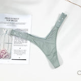Fongt Water Drill English Letter Loose With Sexy Trousers T Trousers Comfortable Ice Silk Thongs Ladies Trousers