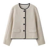 Fongt Fragrant Coat Small Casual Loose Top Winter 2025 New Popular Long-Sleeved Sleeves
