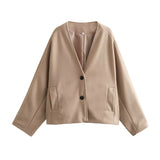 Fongt Women's Coat ZA Autumn And Winter New Hair And Suit Spring Coat
