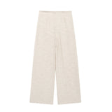 Fongt New Side Open Fork And Shoulder Clothing 8202551 High-Waist Wide Leg Trousers 8199151