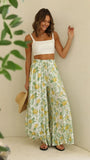 2023 Spring Summer Women Wide Leg Pants Casual High Waisted Long Skirt Pants for Girls Lace-Up Pants Брюки С Высокой
