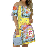 Women Sweet Off Shoulder Dresses Summer Clothes 2023 Chic and Elegant y2k Luxury Evening Party Dress Club