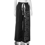 Fongt New Women's Fashion Trendy High Street Trend Hhop Style Letter With Loose Casual
