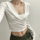 Fongt Summer New Women's Fashion Sexy Solid Color Folding Hood Repair Waist Open Umbilical Sunscreen