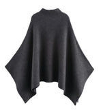 Fongt Women's Explosive Fashion Casual Asymmetric Knitted Cloak Coat