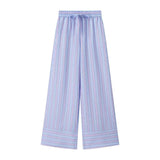 Fongt Homemade New Women's Butterfly Striped Shirt Striped Striped Legs