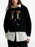 Fongt Thin Cotton-Dished Cotton-Dunged Cartoon Bear Dolls Long-Sleeved Knitwear Shirts For Autumn And Winter 2025