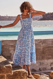 Fongt High-End 2025 Spring And Summer Women's New Sexy Print Slinged Dopamine Wearing Dress Women