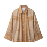 Fongt New Printed Twill Shirt 1280846 Straight Trousers 1261232