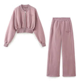 Fongt Homemade New Women's Embroidery水 Wash Effect Jogging Pants Swear 1131825