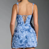 Fongt Summer New Sexy Square Collar Flowers Sexy Stylish Sleeveless Strap