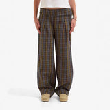 Fongt Casual Pants Four Seasons Lattice Straight Trousers