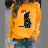 Long Sleeve O-Neck Loose Hoodie Fashion Ladies