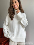 Fongt And Winter Pure Color Turtleneck Sweater Hot Selling Burst Comfortable Loose Basic Jacket Sweater Woman