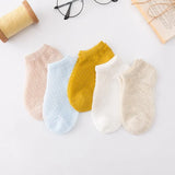 5 Pairs/lot Summer Mesh Socks For Newborns Baby Cute Cartoon Socks For Girls Thin Soft Cotton Boy Child Socks