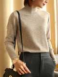 autumn winter chic bottom sweaters women fashion turtleneck pullover slim long sleeve knitted Jumper Soft Warm Pull Femme-Outfit