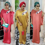 2019 African Dresses for Women Plus Size Boubou Africain Dashik Bow African Clothes New Flowers Robe Africa Dress Outfit