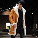 Fongt 2025 New Fur One Men's Coat Burst Single Thick Coat Imitation Leather Velvet