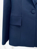 QUALITY New 2023 S/S Designer Suit Set Single Button Slim Fitting Blazer Flare Pants Suit Two Piece Sets Womens