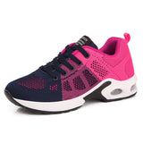 Women Sneakers Height Increasing Summer Breathable Waterproof Wedges Platform Shoes Woman Pu Leather Casual Shoes