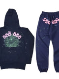Fongt Men's And Women's Sp5der Spider Web Set 555555 Sportswear Sweater Jogging Pants
