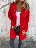 Fongt Autumn/Winter Casual Zipper Hooded Woman