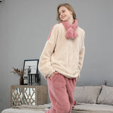 Long Sleeve Terry Ladies Pijama Suit 2