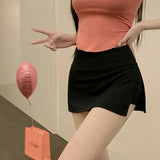 Women's Bodycon Skirt Summer Korean Version Solid Colour Sexy Skirt-Outfit