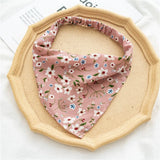 Flower Print Hair Scarf Floral Triangle Bandanas For WomenG Girls 2021 Boho Elastic Hair bands Headband Hair