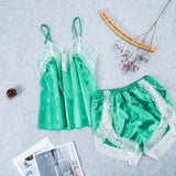 Sleepwear Sexy Satin Pajama