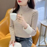 Fongt And Winter 2025 Long-Sleeved Collar Knitted Dress New Medium And Long Solid Color Bottom Straight Over Knee Dress
